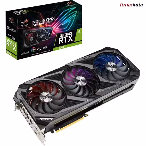 کارت گرافیک مدل RTX-3080 STRIX 12GB OC GAMING ASUS ایسوس