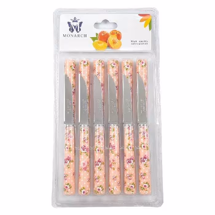 کارد میوه خوری مونارچ کد M001 بسته 12 عددی