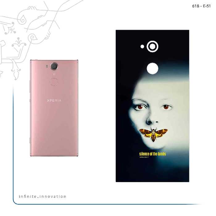 برچسب پوششی ماهوت مدل Silence of the Lambs مناسب برای گوشی موبایل سونی Xperia XA2 Ultra