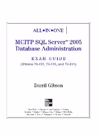 خرید و دانلود نسخه کامل کتاب 70-431 70-443 70-444 All-In-One Mcitp Sql Server 2005 Database Administration Exam Guide