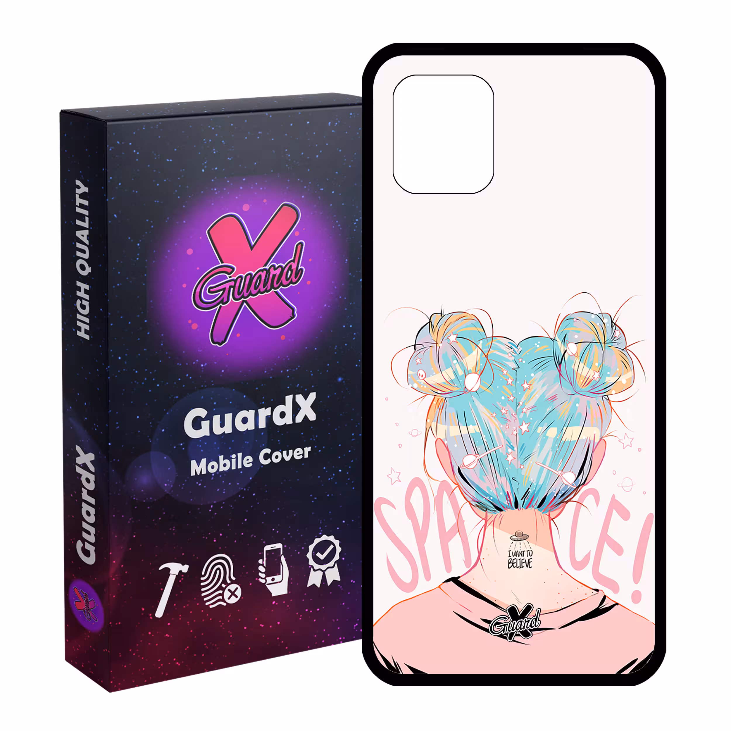 کاور گارد ایکس طرح دختر مدل Glass10198 مناسب برای گوشی موبایل سامسونگ Galaxy Note 10 Lite