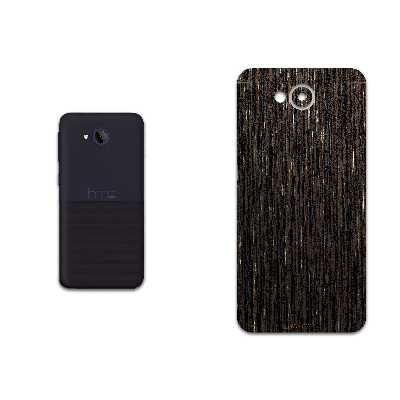 برچسب پوششی ماهوت مدل Dark-Gold-Stripes-Wood مناسب برای گوشی موبایل اچ تی سی Desire 650