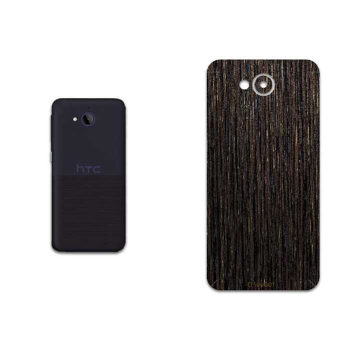برچسب پوششی ماهوت مدل Dark-Gold-Stripes-Wood مناسب برای گوشی موبایل اچ تی سی Desire 650