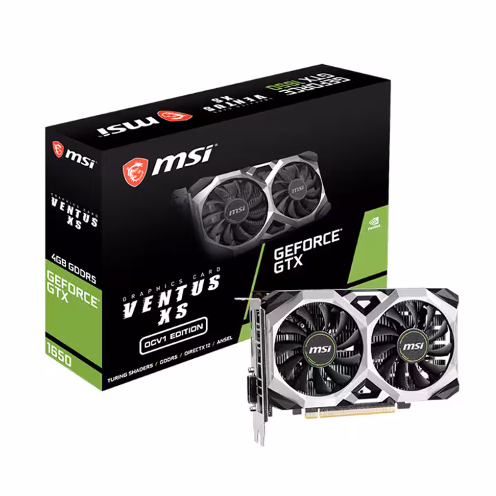 کارت گرافیک MSI VENTUS XS GeForce GTX1650 OCV1 4GB GDDR5 128Bit