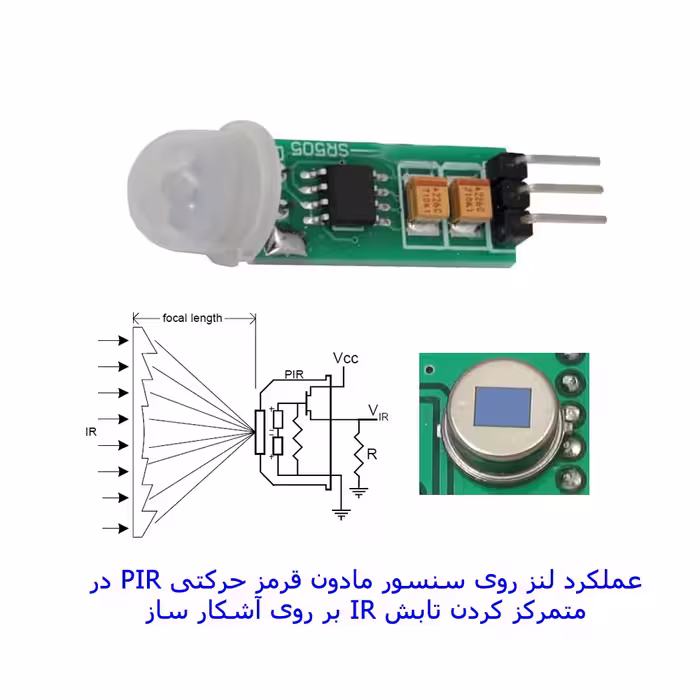 سنسور تشخیص حرکت مهندسیکا مدل SR505-12V