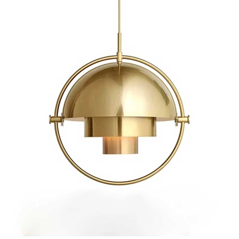 لوستر آویز مدرن مدل Gold lens