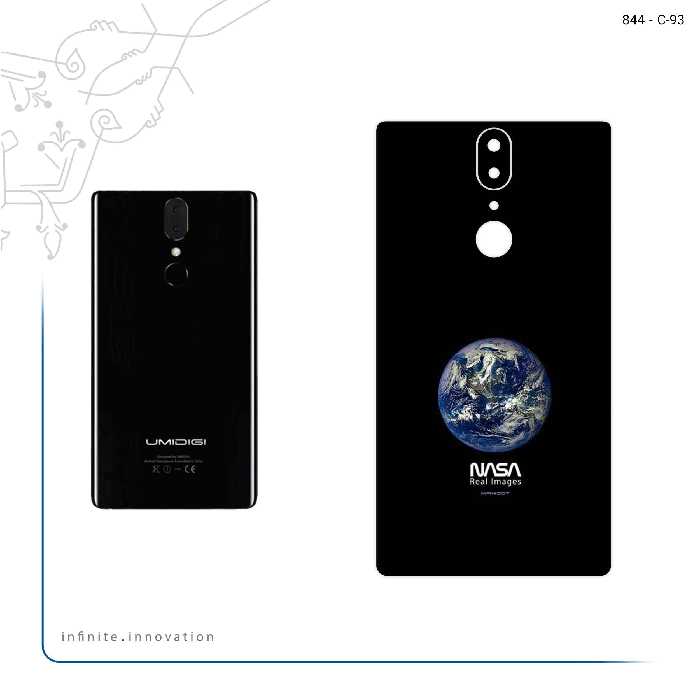 برچسب پوششی ماهوت مدل NASA Home Earth مناسب برای گوشی موبایل یومی Crystal