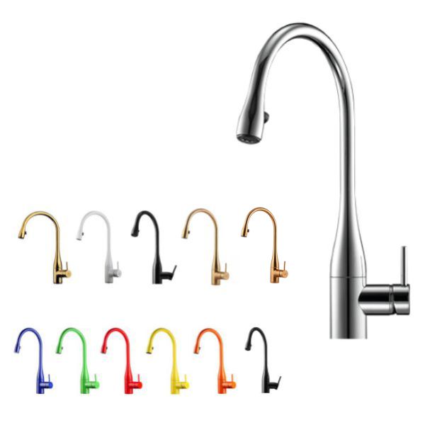 شیر آشپزخانه KWC مدل EVE چراغ دار (ایو شلنگدار)