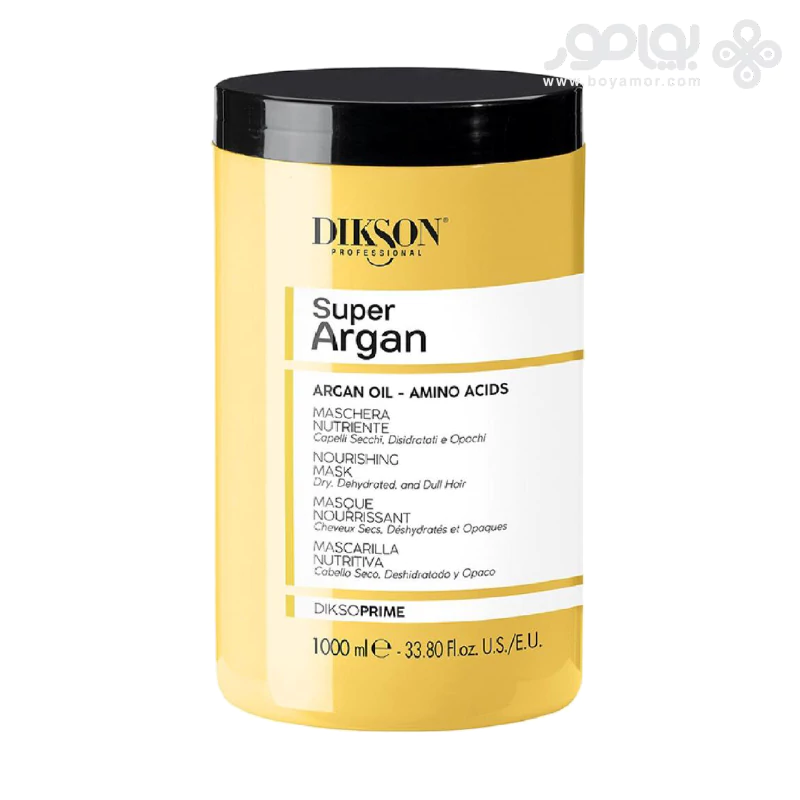 ماسک موی مغذی و نرم کننده دیکسون پرایم مدل SUPER ARGAN حجم 1000 میل