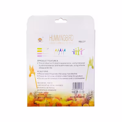 چنگال زیتون خوری مدل HUMMING BIRD کد RB227 مجموعه 6 عددی به همراه استند