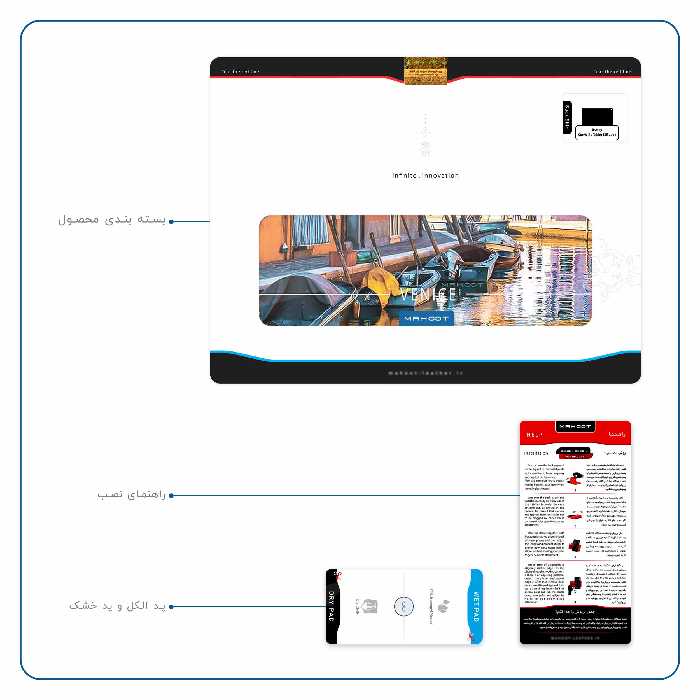 برچسب پوششی ماهوت مدل Venice City مناسب برای تبلت سونی Xperia Z2 Tablet LTE 2014