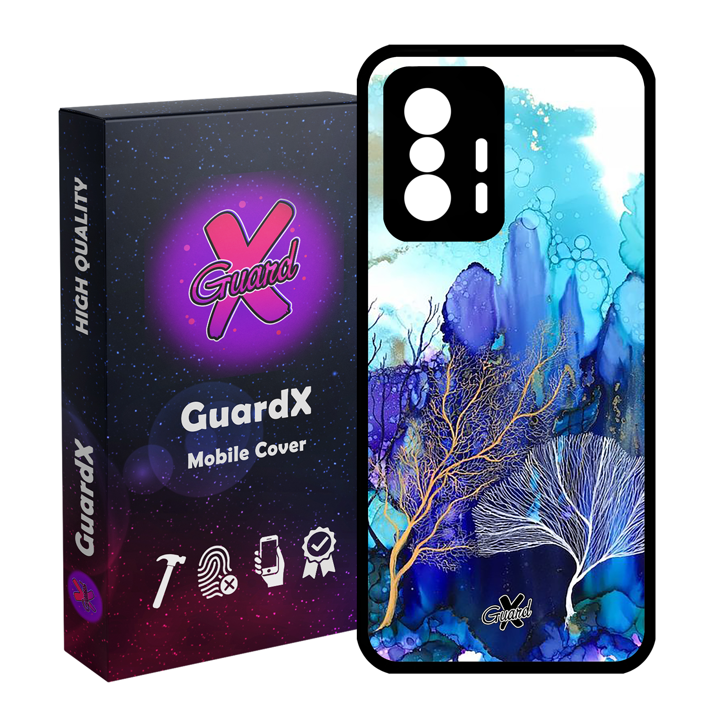 کاور گارد ایکس طرح آبرنگی مدل Glass10292 مناسب برای گوشی موبایل شیائومی 11T Pro / 11T