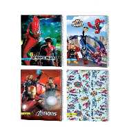 دفتر سیمی 50 برگ جلد پرسی عرش طرح ابر قهرمانان کد 87