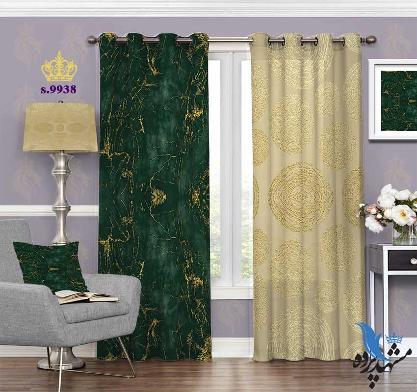 پرده پانچ طرح پتینه کد s9938