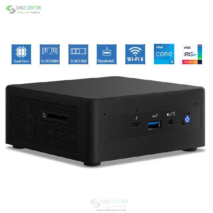 کامپیوتر کوچک اینتل NUC11PAHi5 8GB 120GB SSD