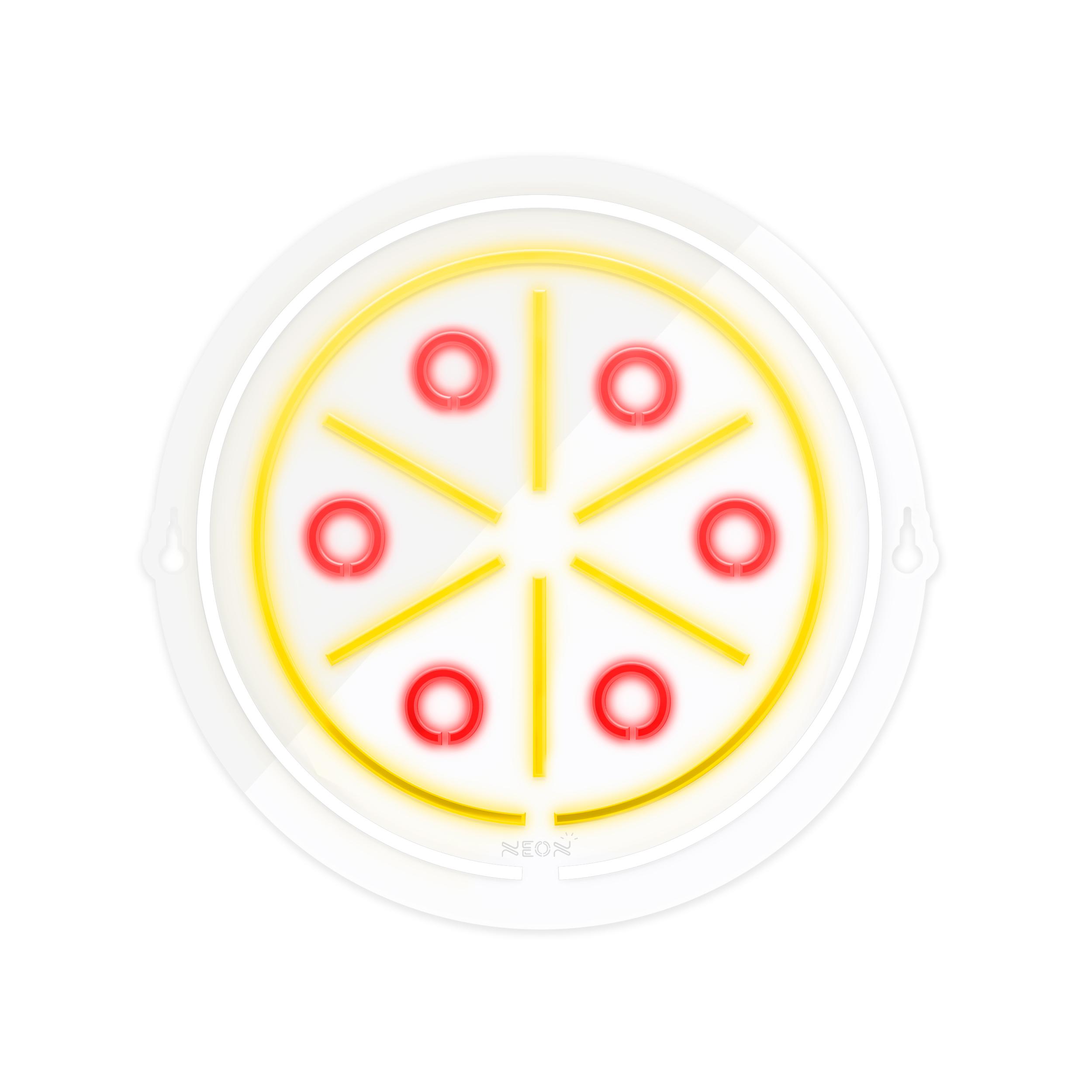 چراغ دیواری نئون دیزاین طرح Pizza_MLC