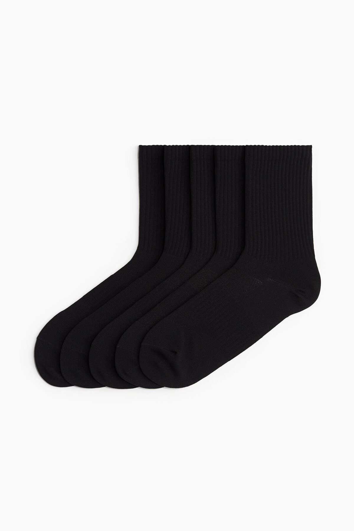 جوراب ورزشی مشکی مردانه ™ 5 اورجینال H M H&M