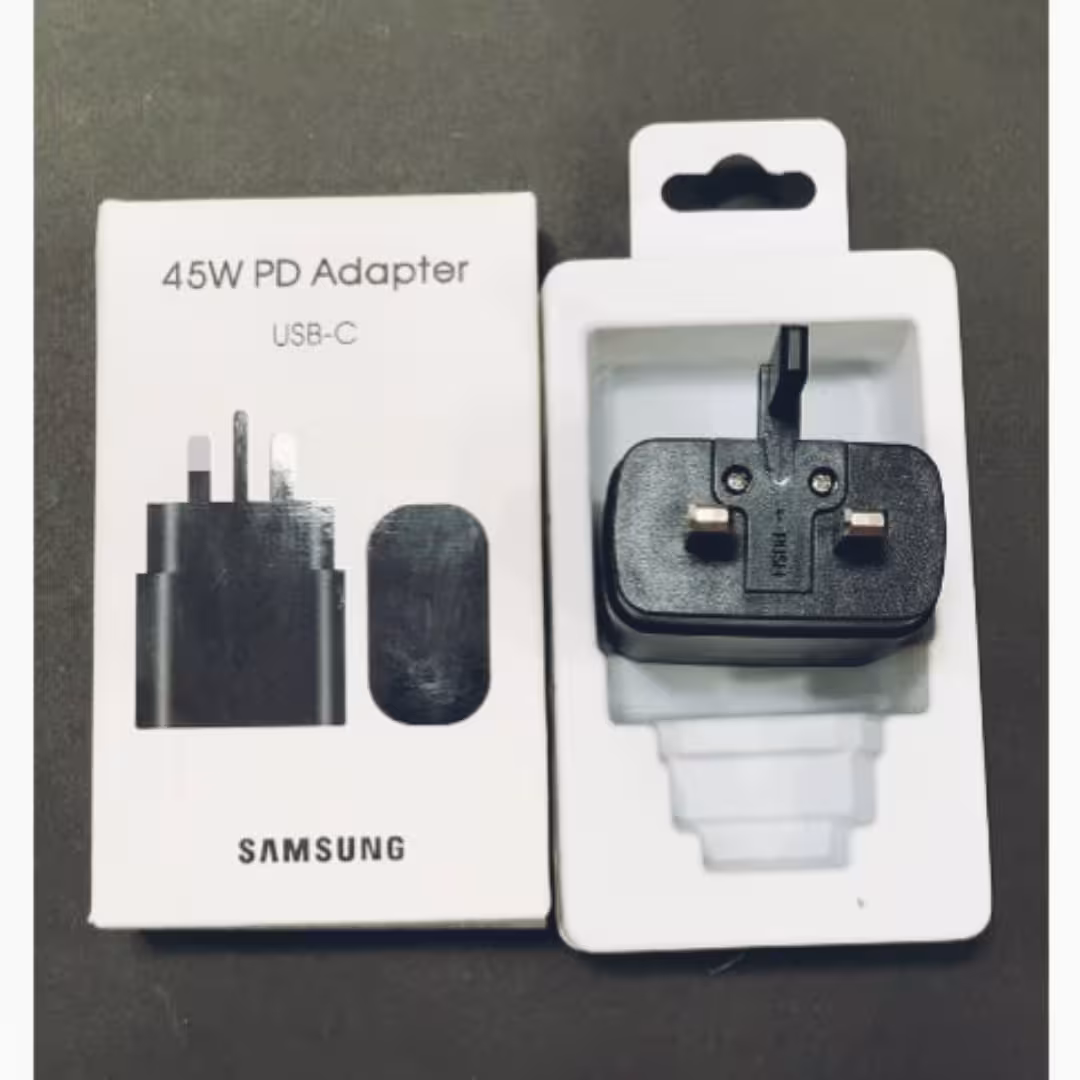 شارژر  اصلی پک اورجینال 45 وات سامسونگ با گارانتی یکساله