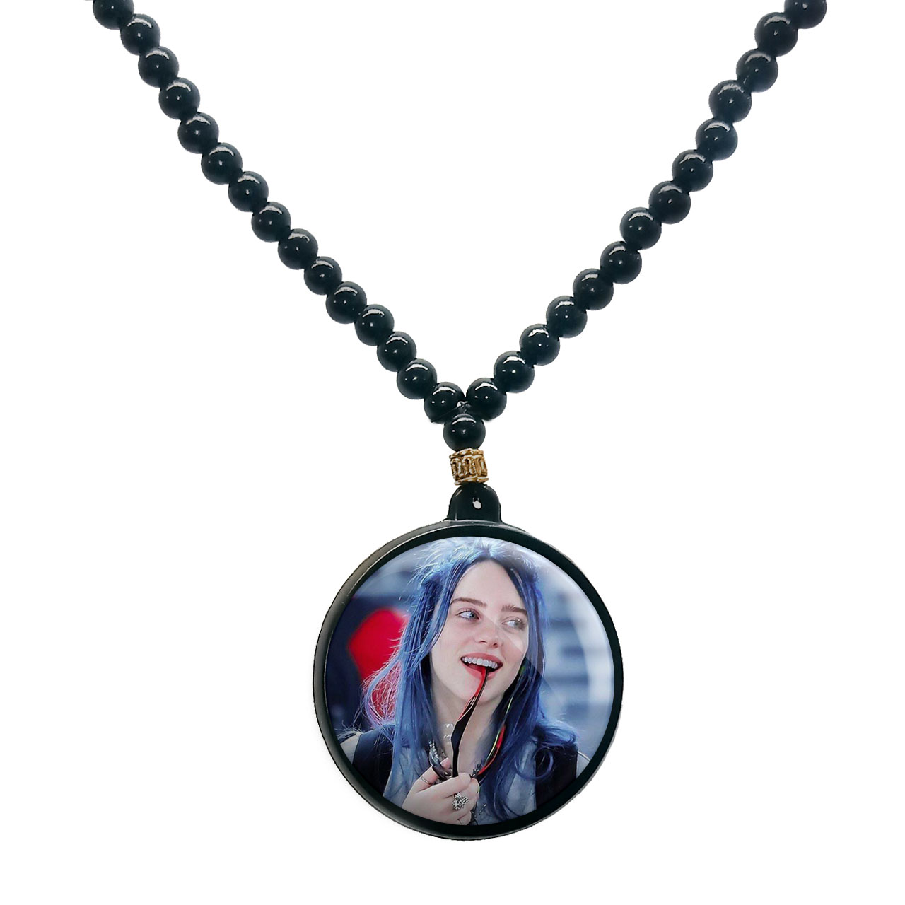 گردنبند پرمانه طرح بیلی آیلیش کد pmd.7596 مدل دو طرفه