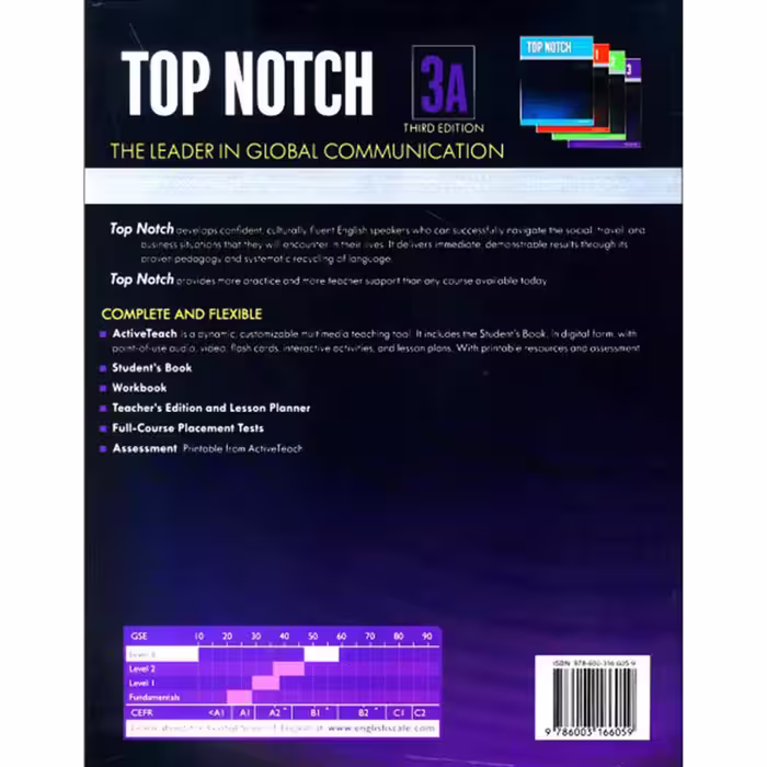 کتاب Top Notch 3A نوشته Joan Saslow and Allen Ascher انتشارات Pearson