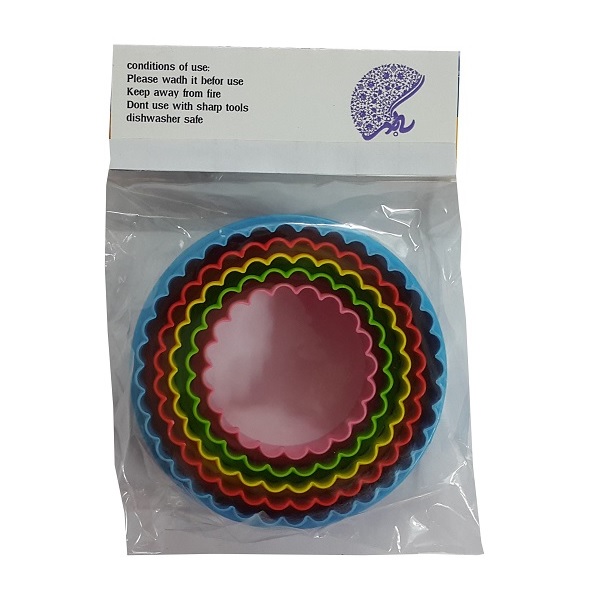 کاتر شیرینی پزی به گز مدل گرد مجموعه 5 عددی