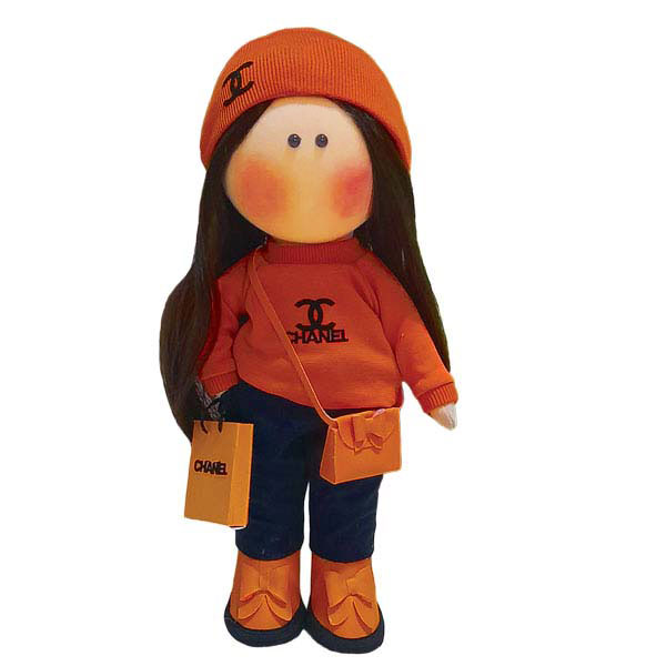 عروسک مدل روسی طرح دختر کد dg-007 ارتفاع 35 سانتی متر