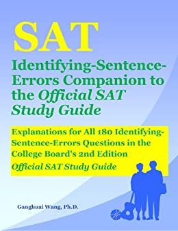 خرید و دانلود نسخه کامل کتاب SAT Identifying-Sentence-Errors Companion to the Official SAT Study Guide: Explanations for All 180 Identifying - PDF
