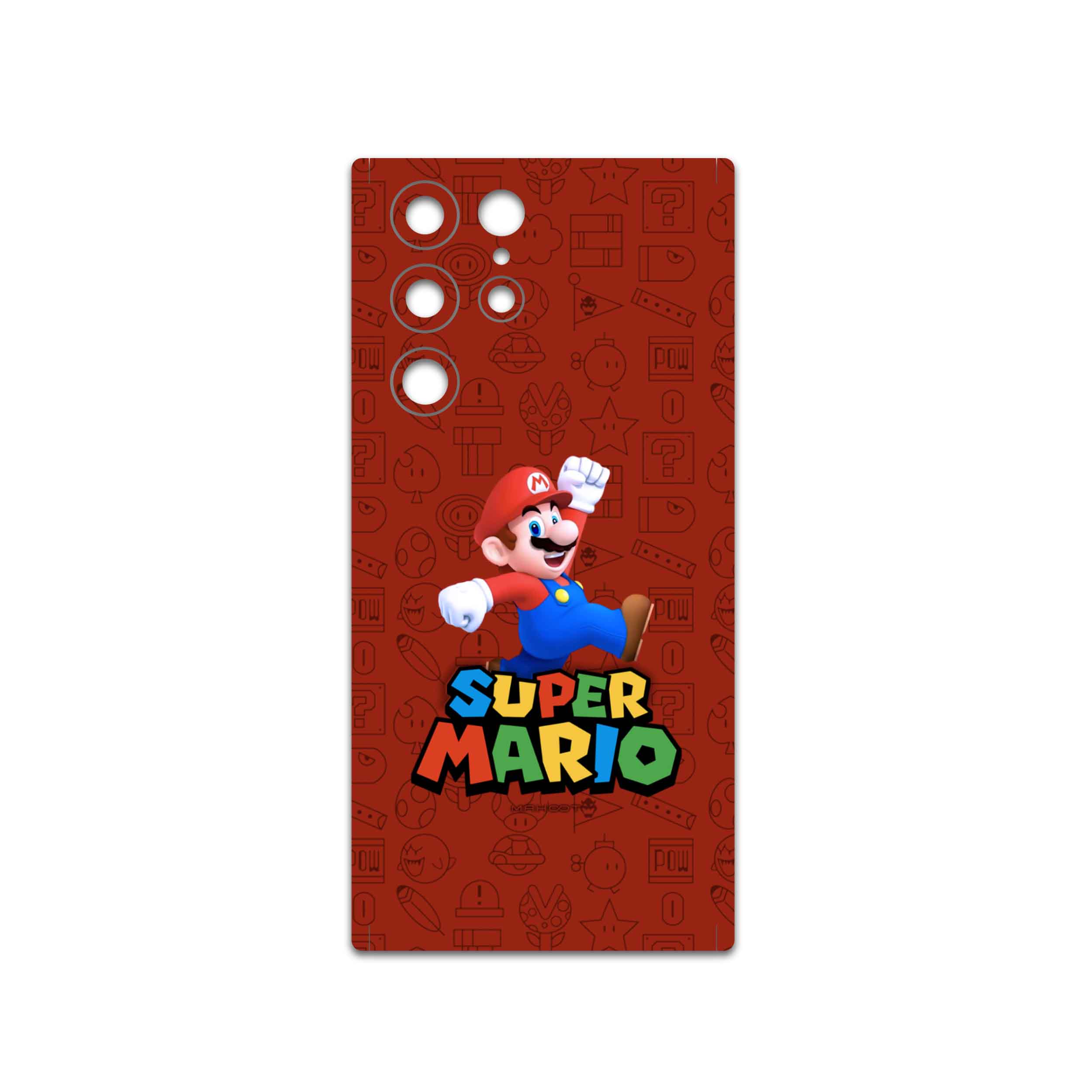 برچسب پوششی ماهوت مدل Super-Mario-Game مناسب برای گوشی موبایل سامسونگ Galaxy S22 Ultra 5G