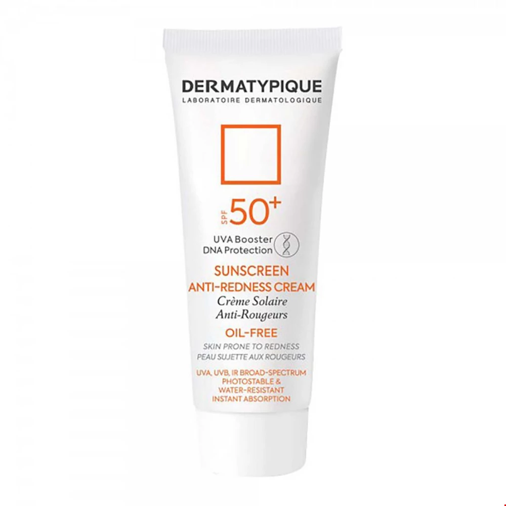 کرم ضد آفتاب پوست قرمز و حساس SPF50 بی رنگ درماتیپیک 40 میلی لیتری