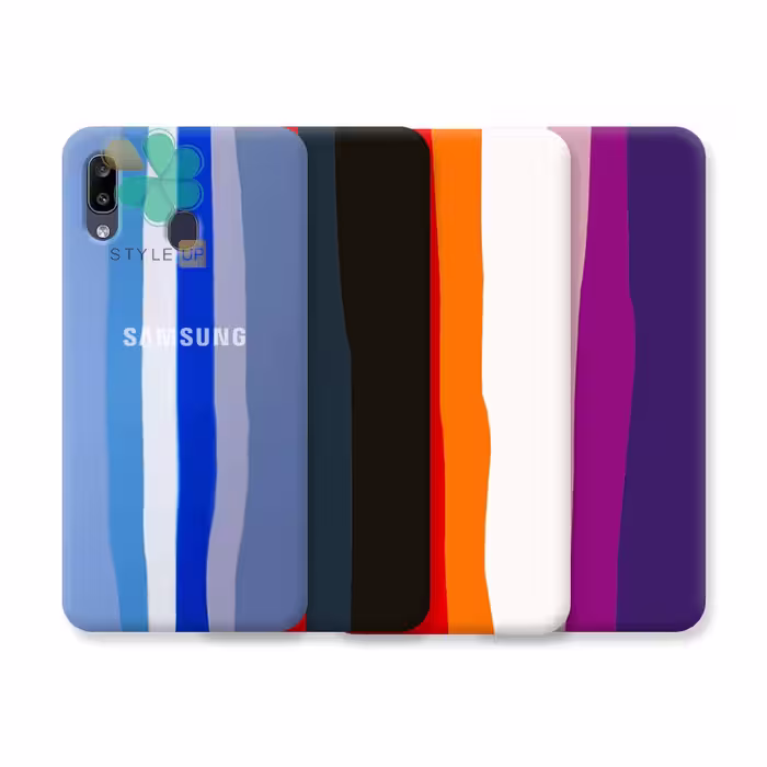 قاب گوشی سیلیکونی رنگین کمان مناسب سامسونگ Galaxy M10s