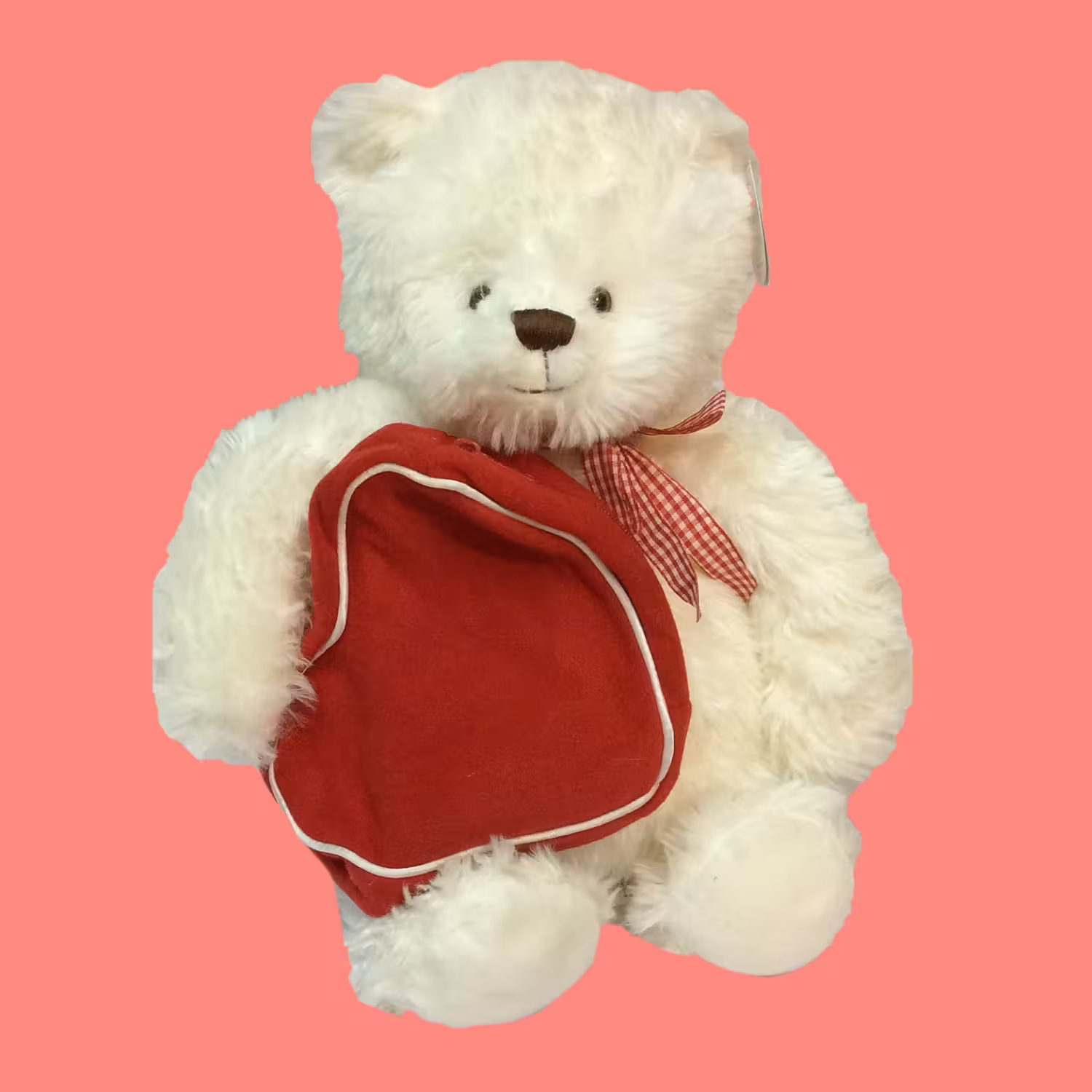 عروسک طرح خرس تدی مدل Hallmark Valentino کد SZ9/615 ارتفاع 37 سانتی‌متر