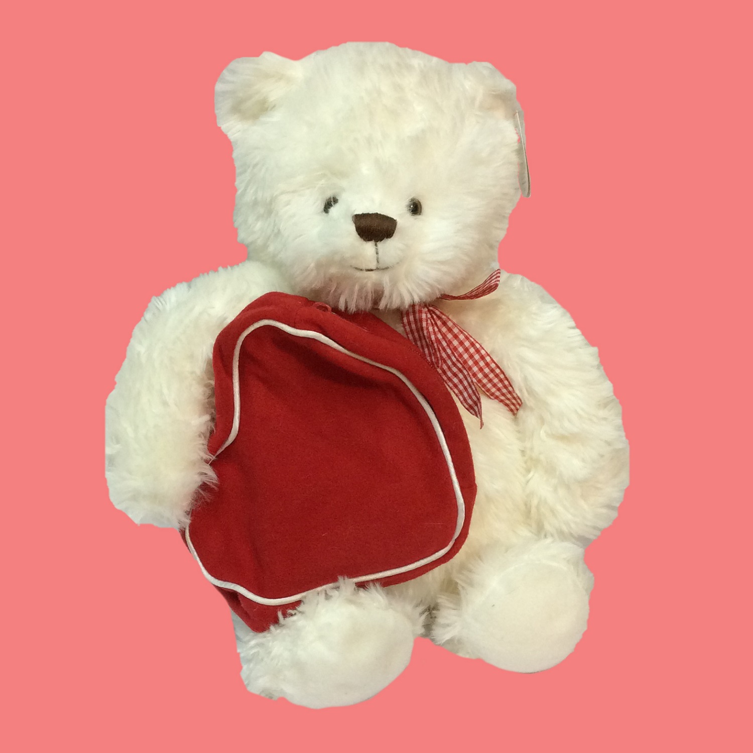 عروسک طرح خرس تدی مدل Hallmark Valentino کد SZ9/615 ارتفاع 37 سانتیمتر