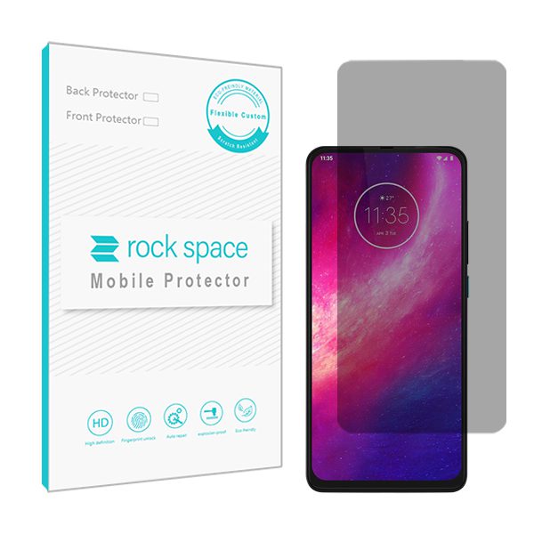 گلس موتورولا One Hyper مدل نانو هیدروژل پرایوسی برند راک اسپیس کد S