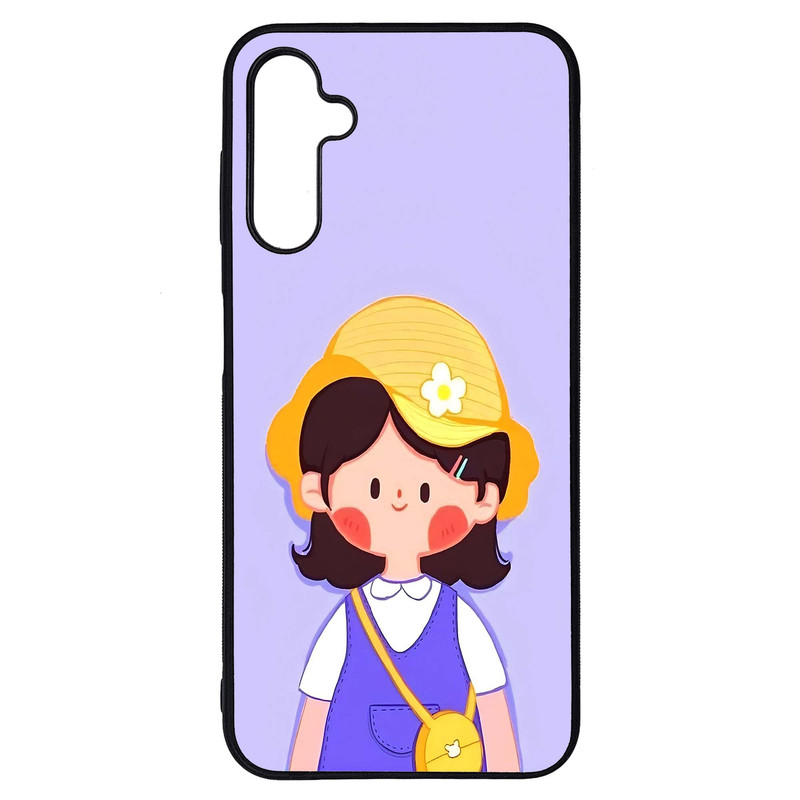 کاور طرح دختر کد G-076 مناسب برای گوشی موبایل سامسونگ Galaxy A14 4G / A14 5G | دیجی قاب دونی