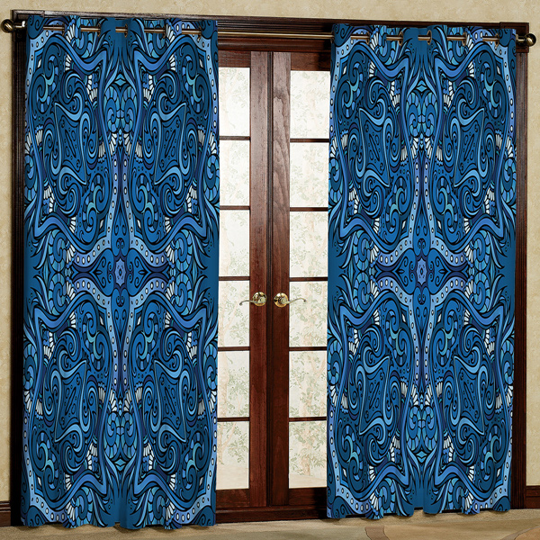 پرده مدل مخمل پانچی کد 6759 سایز 280x140 سانتی متر