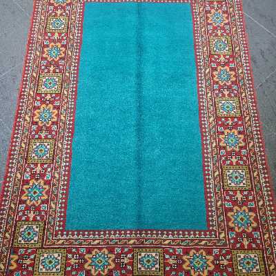 فرش دستبافت یک و نیم متری طرح زمینه ساده کد AA483