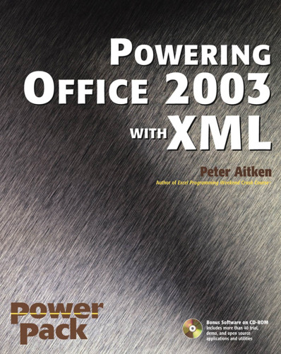 خرید و دانلود نسخه کامل کتاب Powering Office 2003 with XML