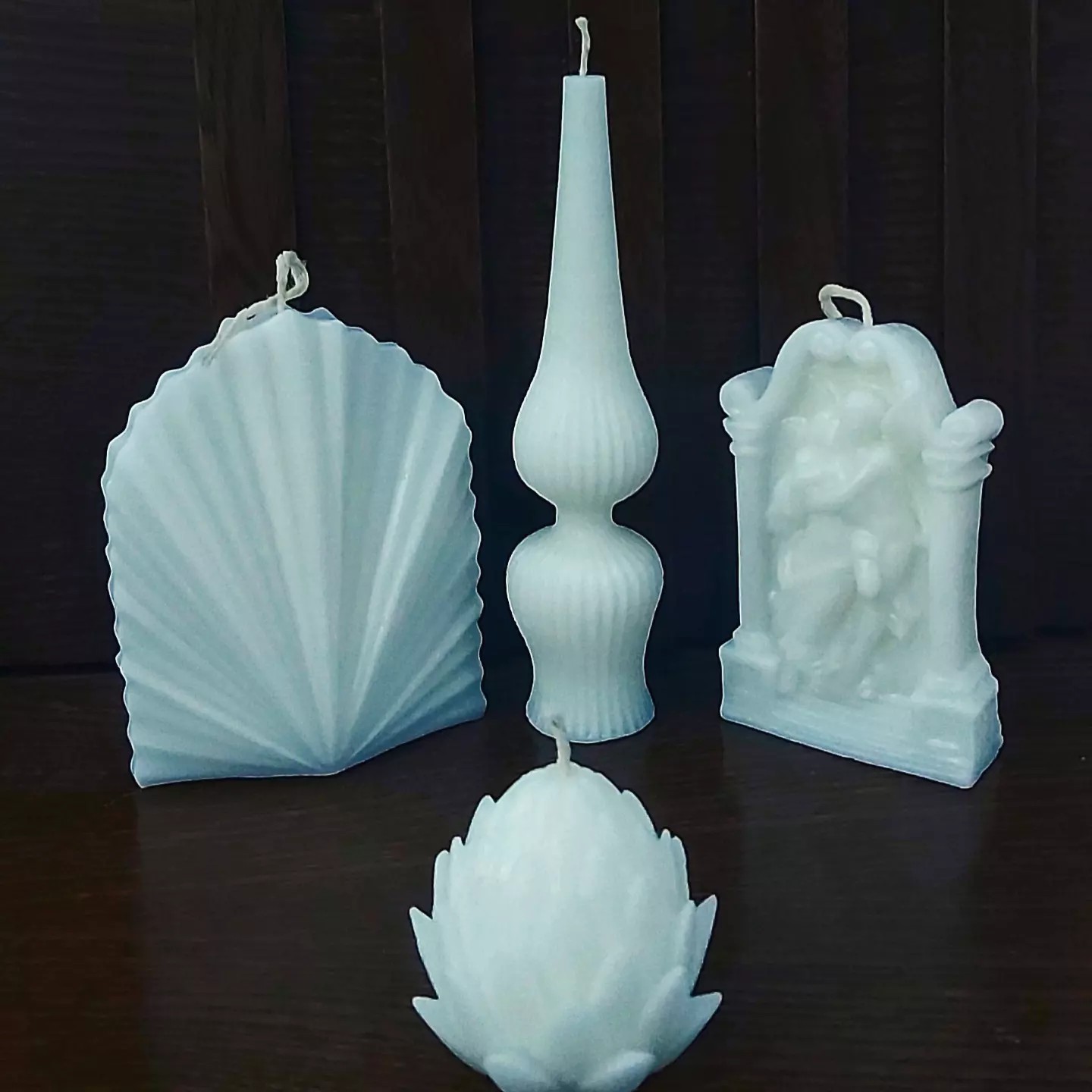 پک شمع سفید مناسب هدیه و دکور