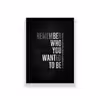 تابلو طرح انگیزشی مدل remember who you wantaed to be