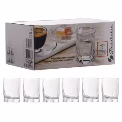 استکان پاشاباغچه مدل Luna کد 420023 بسته 6 عددی