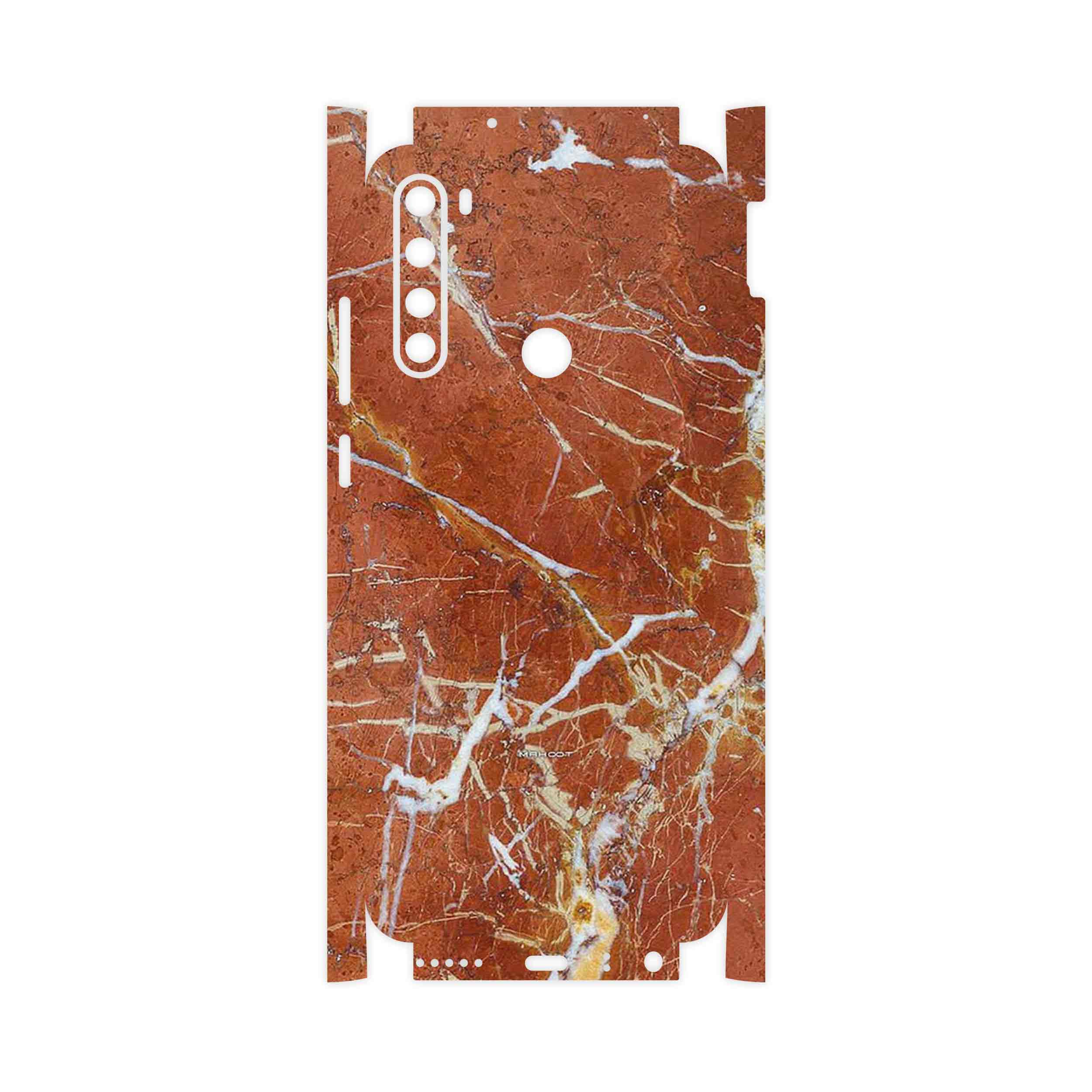 برچسب پوششی ماهوت مدل Red Marble-FullSkin مناسب برای گوشی موبایل شیائومی Redmi Note 8T