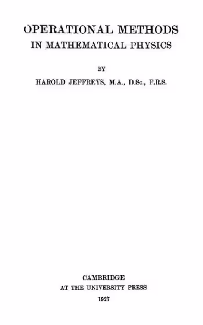 خرید و دانلود نسخه کامل کتاب Operational Methods in Mathematical Physics