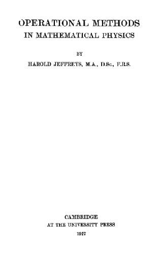 خرید و دانلود نسخه کامل کتاب Operational Methods in Mathematical Physics