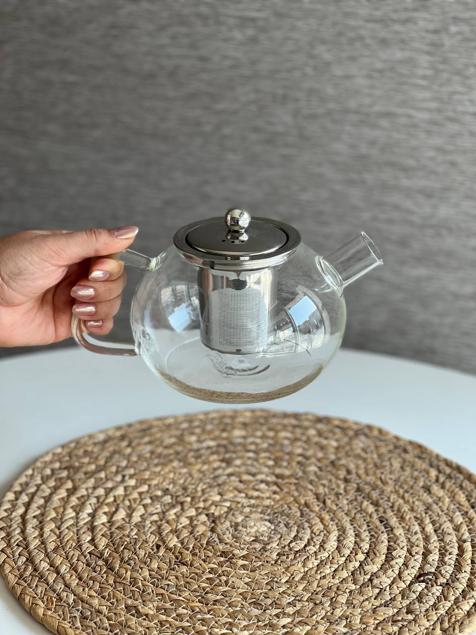 قوری پیرکس استیل 1000 میل دلی Deli