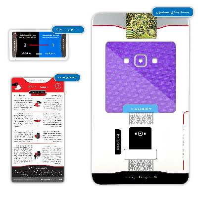 برچسب پوششی ماهوت مدل Purple-Fiber مناسب برای گوشی موبایل سامسونگ Galaxy A7 2015