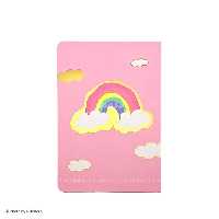 دفتر 50 برگ ته چسب پاستلی طلاکوب سویل کد 825