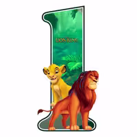 استند رومیزی مدل  تولد عدد 1 طرح شیر شاه کد 981