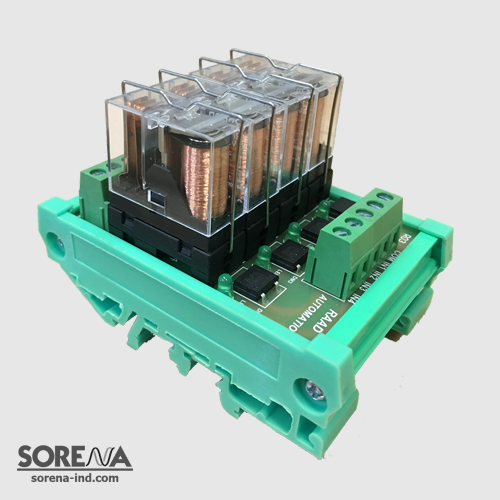 رله برد 4 کانال 24VDC