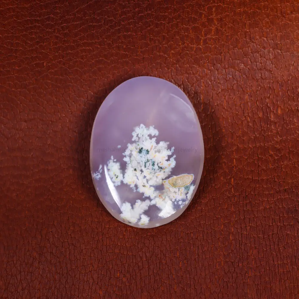 نگین عقیق شجر کد 16555 - جواهری مشاهیر