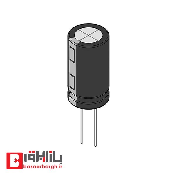 خازن الکترولیتی 3.3 میکرو فاراد 50 ولت